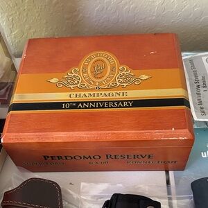 Reserve 10th Anniversary Cigar Box - Orange Brown